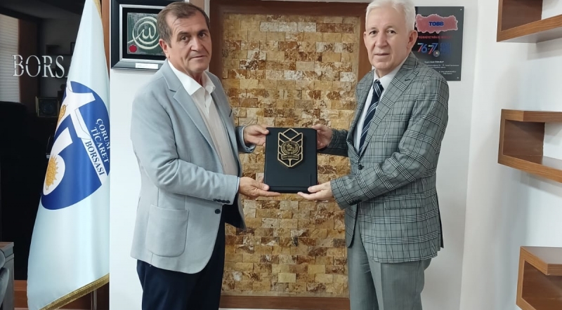 ÇORUM TİCARET İL MÜDÜRÜNDEN BORSAMIZA ZİYARET.